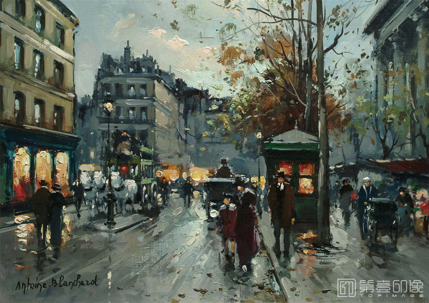 油画-安托万·布兰乍得 Antoine Blanchard作品-119